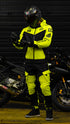 Ride Rich Regency V2 Flow Mesh Armoured GP Softshell Motorcycle Jacket - Yellow